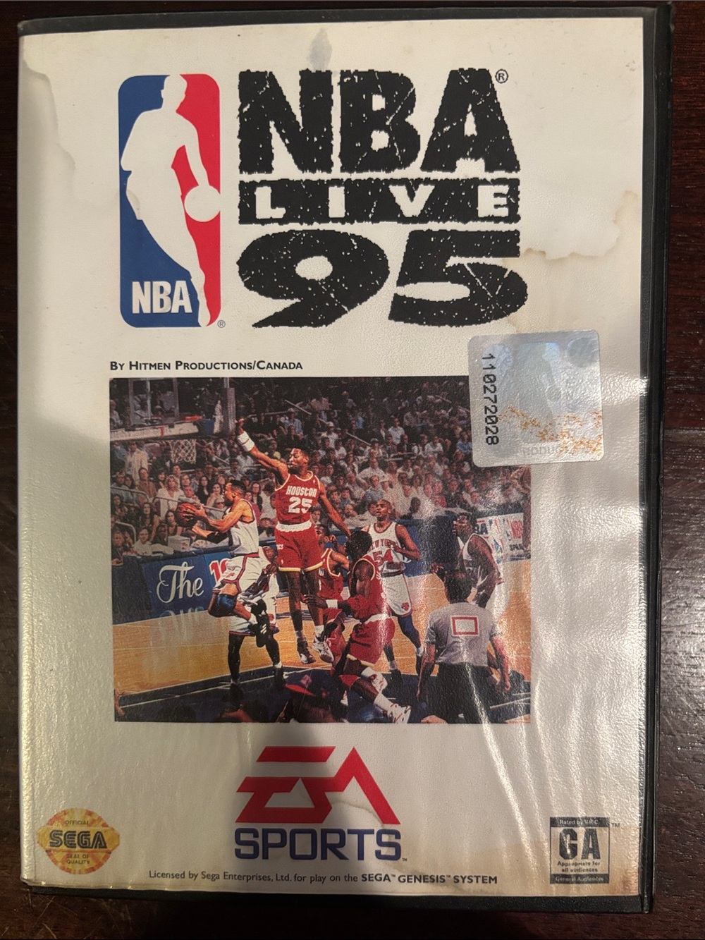 EA Sports NBA Live ‘95 Sega Genesis Game - White Cover